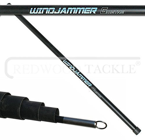 Oakwood NEW Wind Jammer Telescopic Fibreglass Flag Pole for Windsocks/Flags (6m)