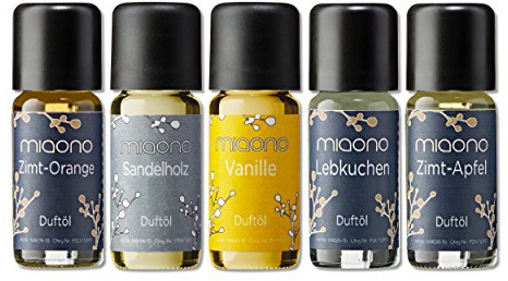 Doftoljeset Underbar vintervärlden – sandelträ, kanelapelsin, pepparkakor, vanilj, kaneläpple – rumsdoft för en avslappnad vinteratmosfär (5 x 10 ml)