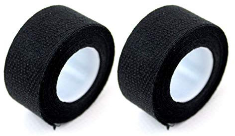 Velox 2x Lenkerband Tressostar 90 Textil schwarz Bartape Fahrrad Baumwolle besonders Stark und selbstklebend, 2cm breit, 260cm lang, auch für E-Bike