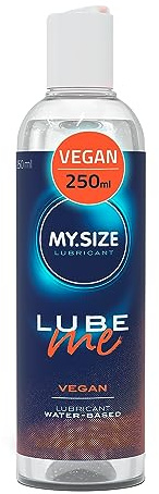 MY.SIZE Lube Me Premium Gleitgel Vegan 250 ml | Gleitmittel Ohne tierische Inhaltsstoffe | Lubricant Gel Für Toys & Latexkondome geeignet