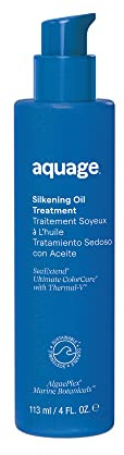AQUAGE SeaExtend Silkening Oil Treatment, Ultra-Light Formula Smooths, Silkens and Adds Brilliant Shine, 4 oz
