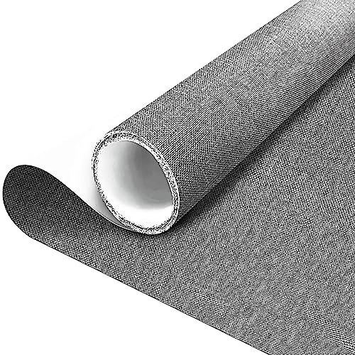 Stoff Reparatur Patches Selbstklebend 40x200cm, Leinenstoff-Reparaturflicken Hellgrau, Stoffe-Reparaturaufkleber, Leinenstoff Selbstklebend für Autositze, Vorhang, Kopfteile, Möbel, Sofa