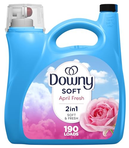 Downy Weichspüler Flüssig, April-frischer Duft, 4,140 ml, 190 Waschladungen, HE-kompatibel