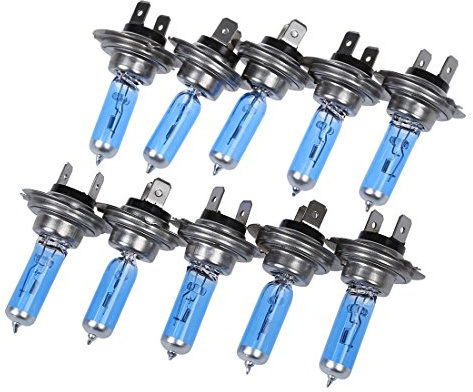 Hanabitx 10X H7 Ampoule Lampe Phare Blanc 12V 100W pour Voiture