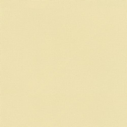 Rasch Country Charme 447521 Papier peint intissé, couleur unie, jaune, aspect lin, structure textile