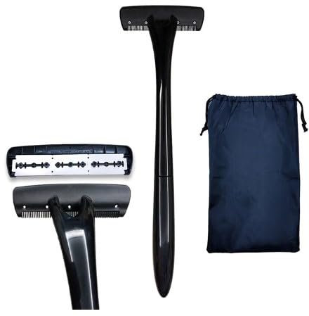 Long Handle Shaver for Men Women Shaving Knife Back Shaver Grooming Full Body Hair Trimmer