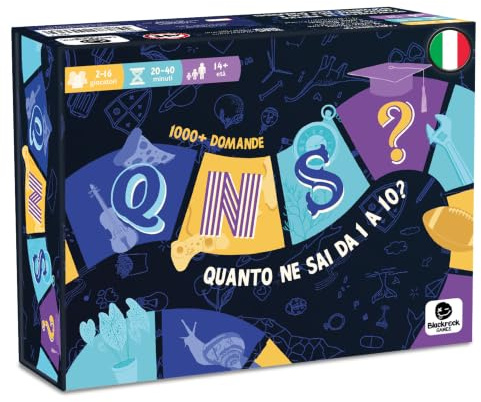 Asmodee QNS? Quanto ne sai da 1 a 10? Gioco da tavolo, 10+ Anni, 2-6 Giocatori, Edizione in Italiano