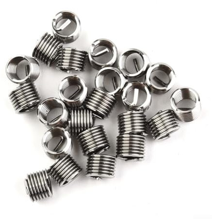 Kit di 30 inserti filettati M6 con chiave e punta da trapano per riparazioni rapide