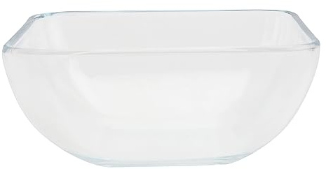UTHCLO Ciotola Vetro Temperato Trasparente per Cucina Insalatiere Multiuso Resistenti per Frutta Biscotti e Cottura Microonde e Forno