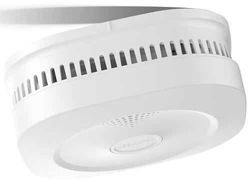 Sensereo MS-1 Matter over Thread Smoke Alarm, European Standard EN14604, White, Work With Apple Home, Home Assistant, Homey, etc.