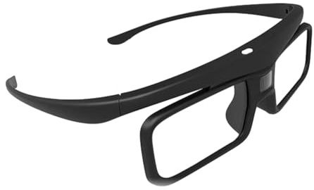 Asyduey Occhiali da 3D USB Glassini Ricaricabili per Gli Occhiali per Il Proiettore DLP del Cinema Domestico