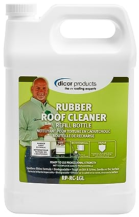Dicor RP-RC-1GL Deep Cleaning Rubber RV Roof Cleanser Spray Refill - White, 1 Gallon