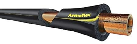 Armaflex Self Seal Pipe Insulation Lagging Black Nitrile Foam Class O 2m-28mm-09mm-Wall
