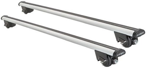 FARAD SIME 2 130 cm Aluminium-Dachträger für Autos mit Schiene