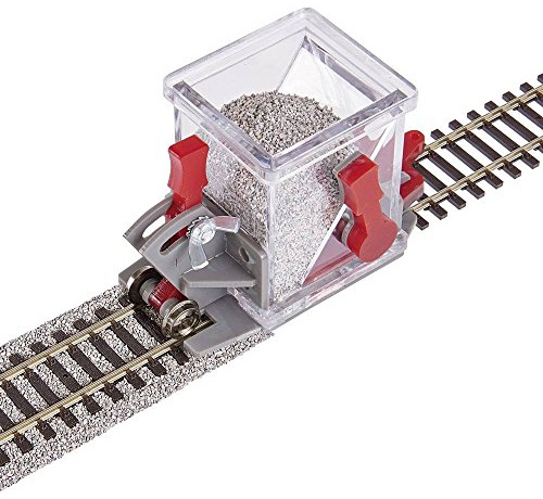 Proses PBS-H0-02 H0 DC Gravel Distributor with Guide Axle, Height Adjustment, Shut-Off Lever and Trailer Option, Track HO 1:87