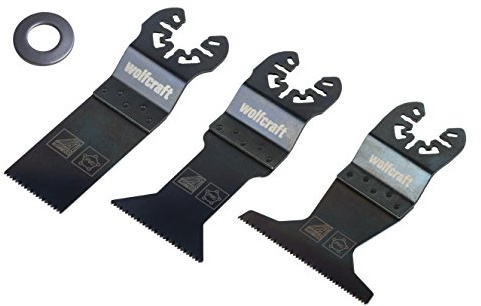 wolfcraft Set lame multifunzione per cartongesso Standard, 3 pz, attacco universale, 8490000