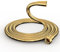 Acefy Goldner Duschschlauch 1,5m Qualitäts Brauseschlauch mit Knickschutz Gold Duschschlauch Edelstahl für Handbrause Duschbrause Standard Anschluss