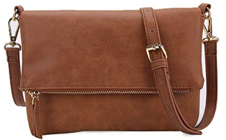 Gladdon Small Crossbody bags for Women Cross body Purse Shoulder Bag Brown