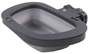 Dexas Collapsible Kennel Bowl Large Light Gray