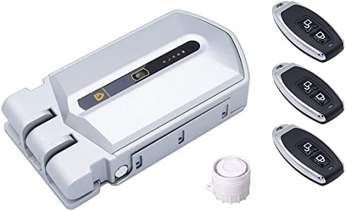 Golden Shield Alarm - Cerradura inteligente Invisible con alarma 120db, 3 mandos incopiables. Nueva versión mejorada (Cuando fuercen la puerta antes de que puedan abrir la puerta, la alarma saltará)