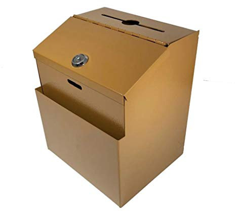 KONGY Briefkasten, Abschließbar Einfach Amerikanischer Stil Mailbox Draussen Haus Metall Letterbox, 2 Schlüssel Letterbox (Farbe : Chocolate Color)