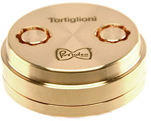 Pastidea – Matrize Bronze Tortiglioni kompatibel mit Kenwood Pasta fresca oder mit Adapter auch in anderen Nudelmaschinen