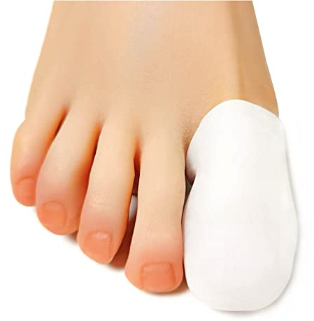 PrettSole 5 Pairs Toe Protectors, SiliconeToe Caps, Soft Big Toe Cover - Cushion for Corns, Calluses, Blister, Ingrown Toenail and Reduce Friction