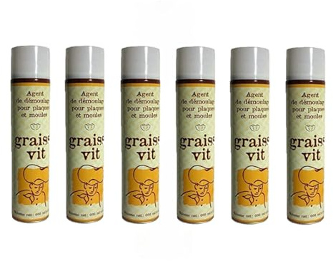 Lot 6x Bombe de graisse alimentaire - 600mL