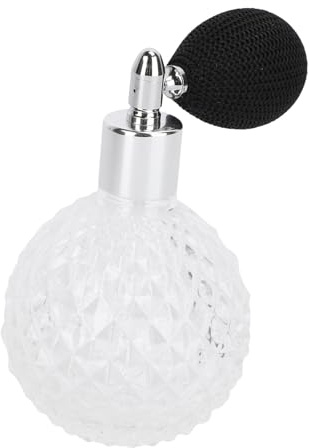 FOMIYES 1 Set 100ML Bottiglia di Profumo Vintage Crsyle Breve Spray Riutilizzabile Bottiglia di Vuota Bottiglia di Profumo Dello Spruzzo con Lampadina Aria per Bartender Casa Bar