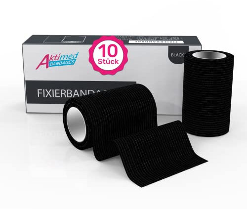 AKTIMED Selbstklebender Verband (10er-Pack) Verband Selbstklebend – Hochwertige Haftbandage Selbstklebend – Fixierbinde Selbsthaftend für Sportverletzungen & Erste Hilfe* Selbsthaftende Bandage
