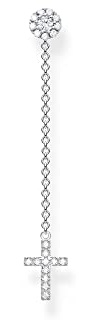 THOMAS SABO Damen Einzel Ohrring Kreuz Zirkonia 925 Sterlingsilber H2239-051-14