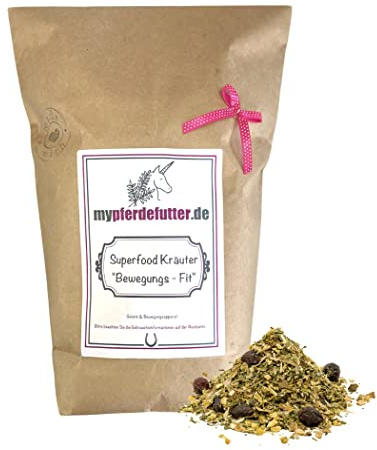 mypferdefutter Bewegungs - Kräuter für Pferde 100% Natur PUR - Pferdekräuter frei von Zusätzen für Dein Lieblingspferd - natürliche Unterstützung der Gelenke & Sehnen (1000 g)
