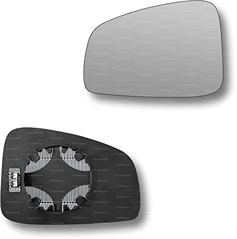 Less4spares Replacement Wing Mirror Glass Left Compatible with Renault Megane 2008-2016 CLIP-ON Passnager Near Side N/S Heated Convex