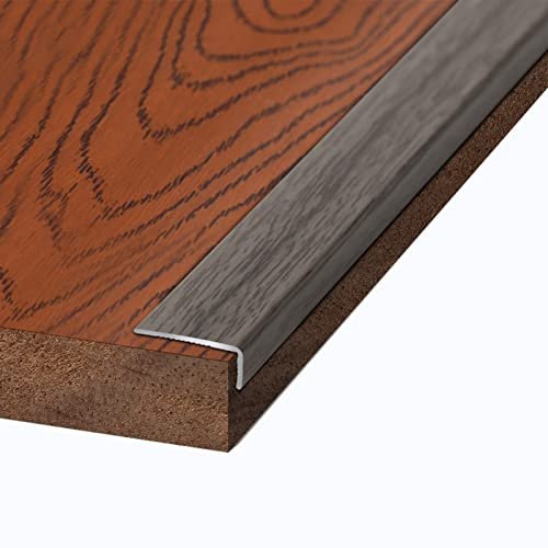 DAKAJA Übergangsprofil Home-Office-Treppenkantenkante, Eckkantenschutz Korn, L-förmige Innennasen-Übergangsleiste, für Treppenstufen aus Fliesen-Hartholz (Color : Style9)