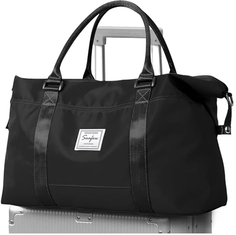 Resväska Duffelväska dam 45x36x20 Easyjet Handbagageväska Sportväska Weekendväska Badväska Vattentät resväska Duffelväska Fitnessväska Träningsväska Sjukhusväska med skofack