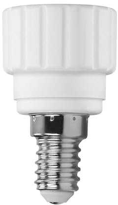 Miratic Adattatore Lampadina da E14 a GU10 Realizzato in Metallo Porcellanato Portalampada E14 Base per Lampade Facile Montaggio Uso Sicuro 230V ~ 50Hz