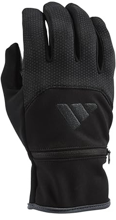 adidas Winter Performance GLORY Running Reflective Gloves, Black, Large/X-Large