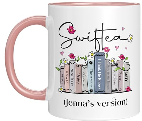 Personalisierte Tasse mit Namen - Swiftea - Kaffeetasse Best of Album - Musik - Geschenkidee - Fans - Geburtstagsgeschenk - Namenstasse - Freundin