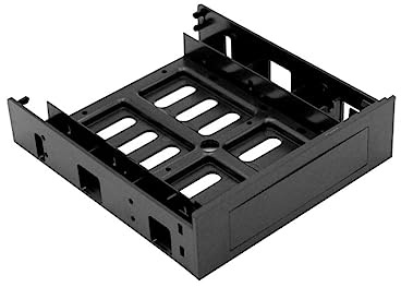 BELLIFFY Interner Festplattenhalter für 5,25 Zoll Laufwerksschacht Abs Material mit Hohlraumdesign Unterstützt SSD Montage und Wärmeableitung Fürpc Gehäuse