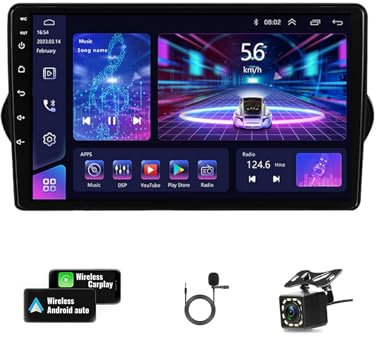 Android 11 bilstereoradio 9 tums pekbilskärm radio för fi-at Egea Tipo 2015-2018 bilradio biltillbehör pekskärm bilradio med Bluetooth GPS-navigering WIFI SWC (färg: Y2E WI