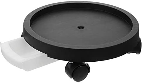 GAROZATION Pflanzenroller-Basis Rund Robuster Blumentopfständer Mit Rollen Stabiler Rollender Blumentopfständer