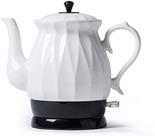 HIFRQVVC Hervidor eléctrico de cerámica Vintage Waterpot, Tetera de Agua inalámbrica, Tetera Retro de 1,7 l, rápida