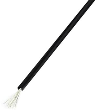 Canalina for cavi elettrici, 5 metri, cavo elettrico morbido in silicone, 8 AWG a 30 AWG, 6 colori, rosso, nero, blu, connettore resistente al calore (colore: rosso, dimensioni: 14 AWG)(Black,14AWG)