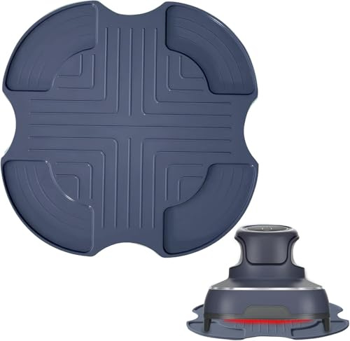 Air Fryer Silicone Trivet Compatible for Ninja Crispi, Non-Slip Hot Pads, Heat-Resistant Mats for Air Fryer (Grayish Blue)
