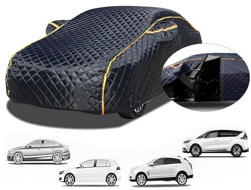 Autoabdeckung Vollgarage für Volkswagen Touran, Halbgarage Für Auto,Wasserdicht Und Staubdicht Und Luftdicht