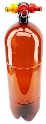 1 Stück 8L PCO38 PET-Fass mit Kugelverschluss-Trennung – Ideal for Heimbrauen von Bier, Limonade, Kombucha und mehr