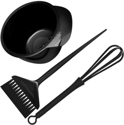 CIYODO Profesional de Herramientas para Teñir Cabello Incluye Cuenco para Mezcla Cepillo para Coloración y Varilla Agitadora Duradero y Práctico para Salones y Casa Reutilizable