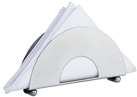 cilio Serviettenständer Edelstahl, Halter für Papier- und Stoffservietten | Rostfreier Edelstahl, tischfertig und stets griffbereit – dekorativ gestaltet und mit zeitlosem, elegantem Design