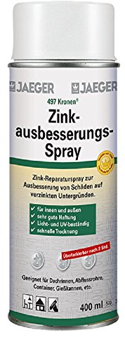 Jaeger Kronen Zink Ausbesserungsspray Reparaturspray 400 ml, silber