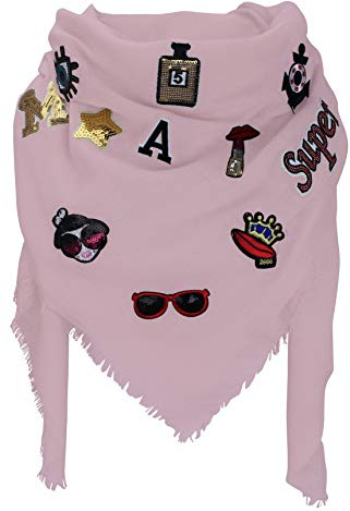 XXL PATCHES Damen Karo Schal Tuch Deckenschal Karoschal Halstuch Fashion Plaid (Rosa)